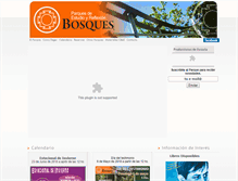 Tablet Screenshot of parquebosques.org